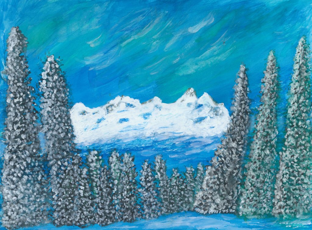 Winter Evergreens by Krissy Urbauer