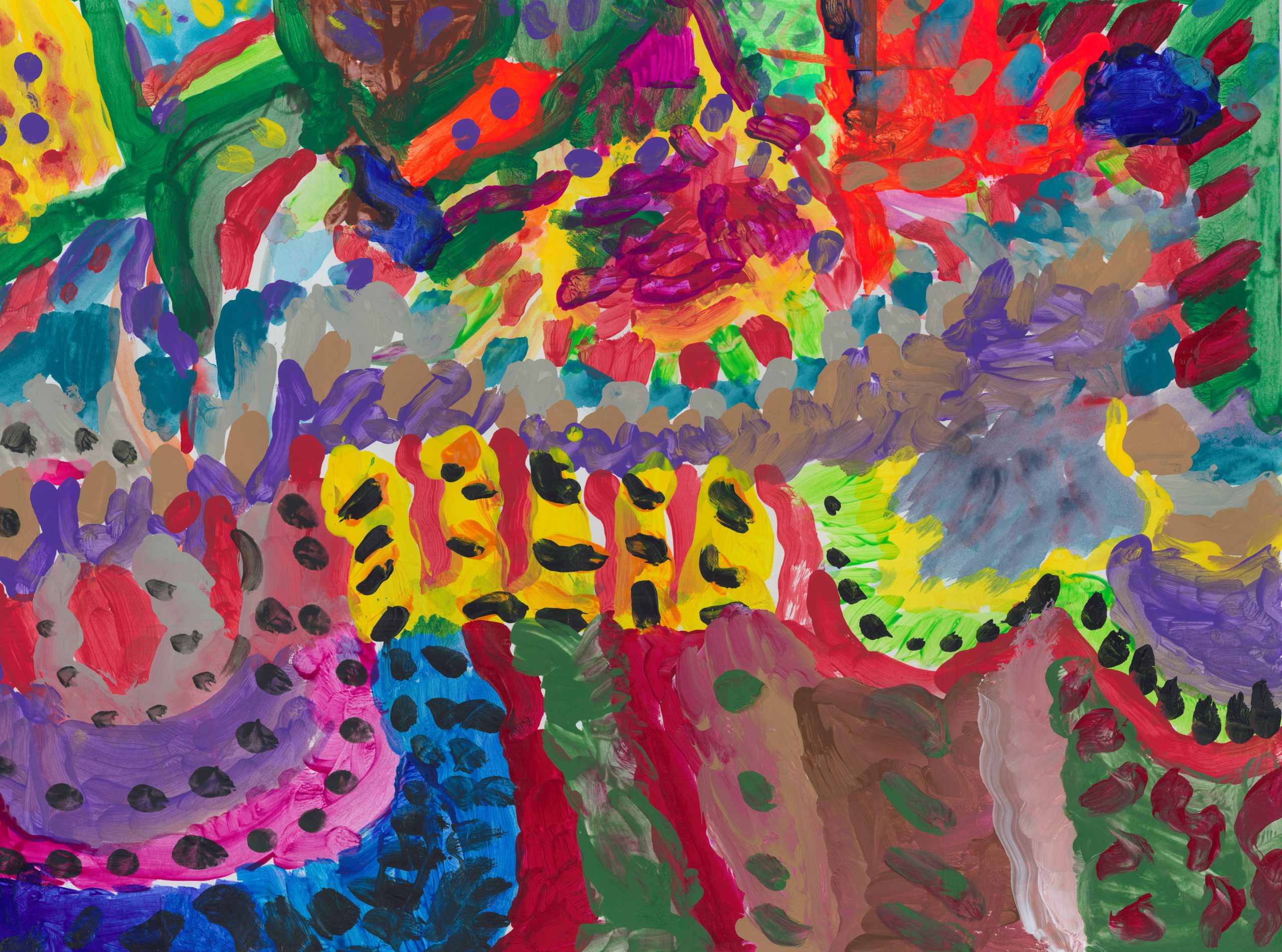 Dawn Hinton, artist - acrylic paint abstract
