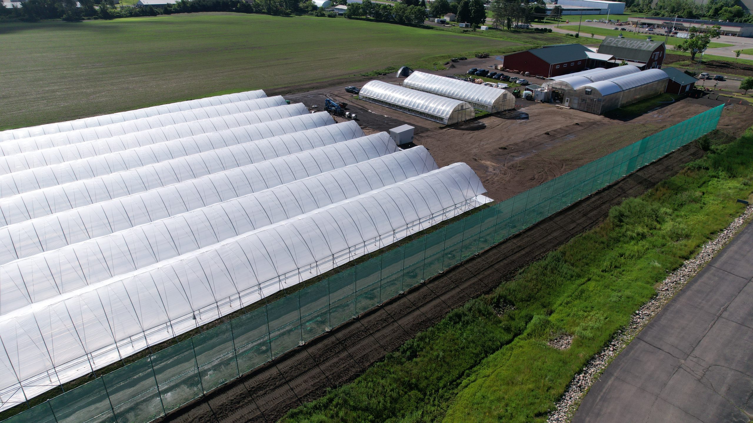 Revolution Farms, Lansing location, greenhouses